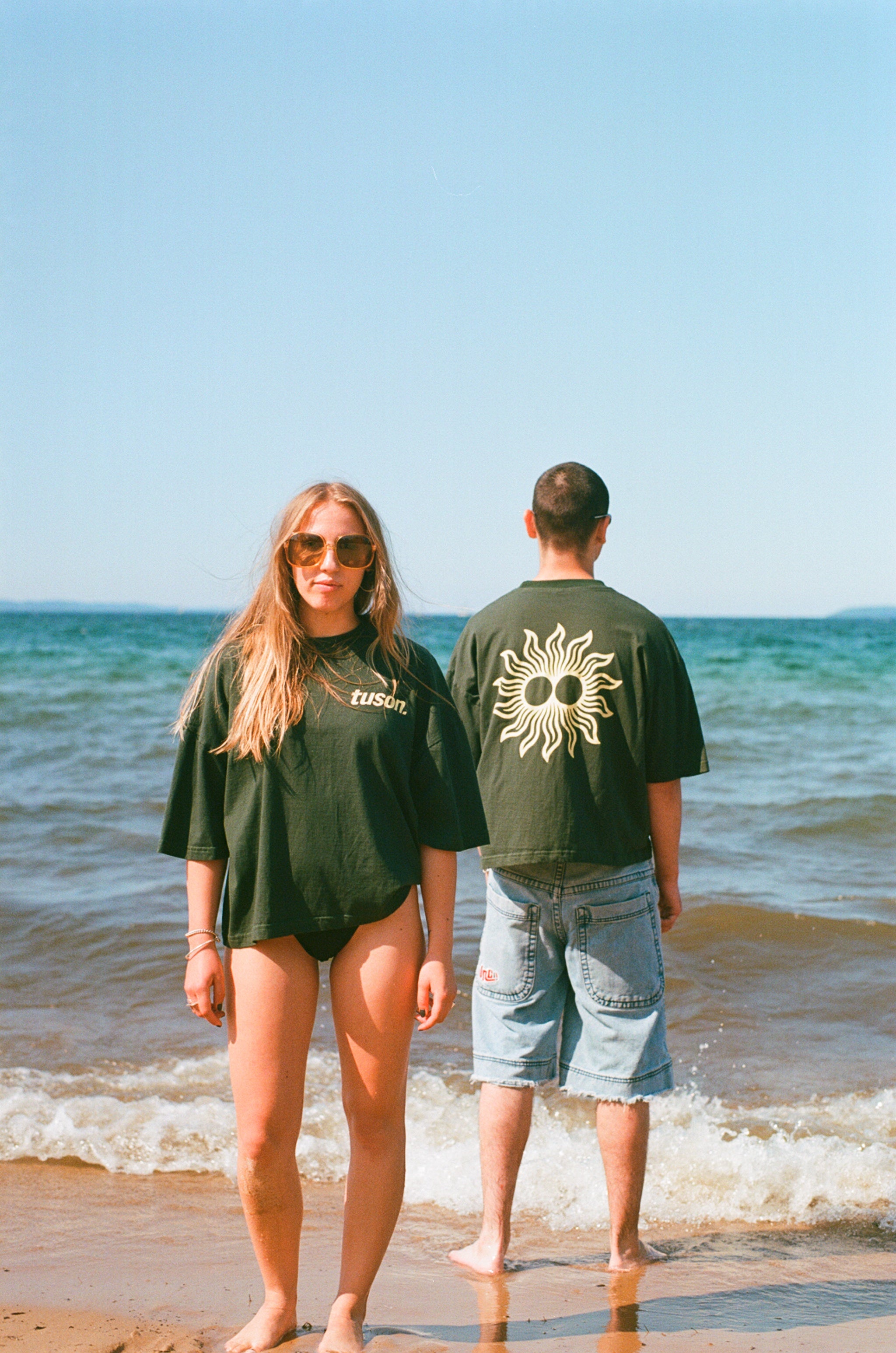 sunburst crop t-shirt